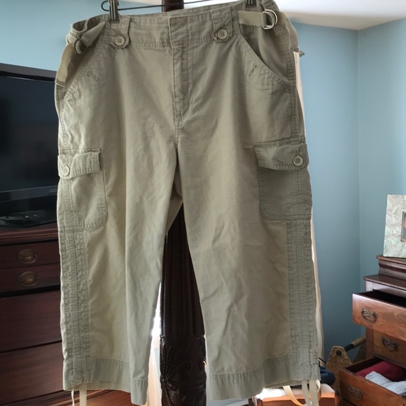Khaki capris in EUC by French Cuff. - Picture 2 of 9